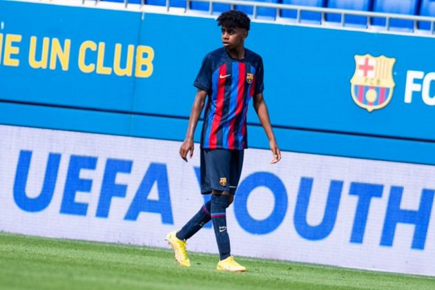 Lamine Yamal camiseta Barca juvenil / Foto: FC Barcelona