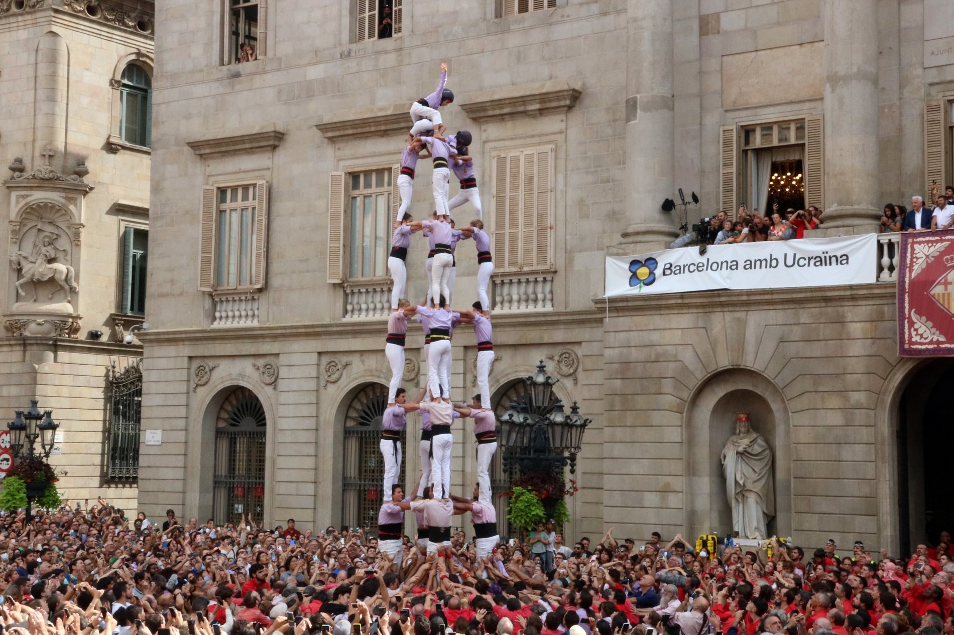 minyons de Terrassa diada castellera mercè 2022 ACN minyons de Terrassa diada castellera mercè 2022 ACN