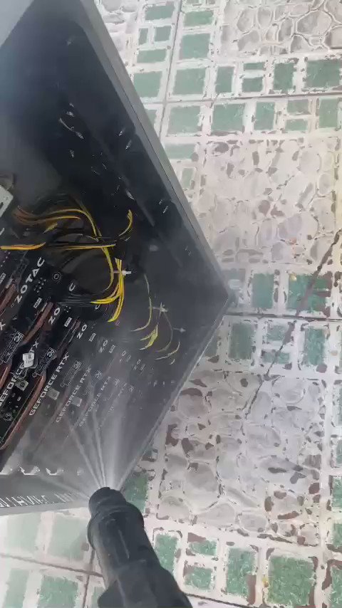 Limpieza GPU agua Limpieza GPU agua