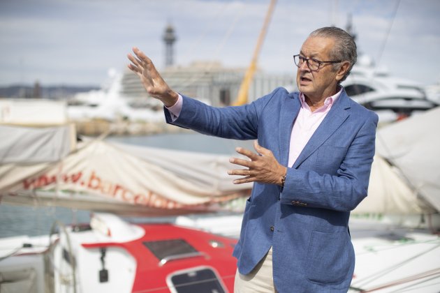 El president del saló, Luis Conde, durant la presentació del Saló Nàutic Internacional de Barcelona / EFE