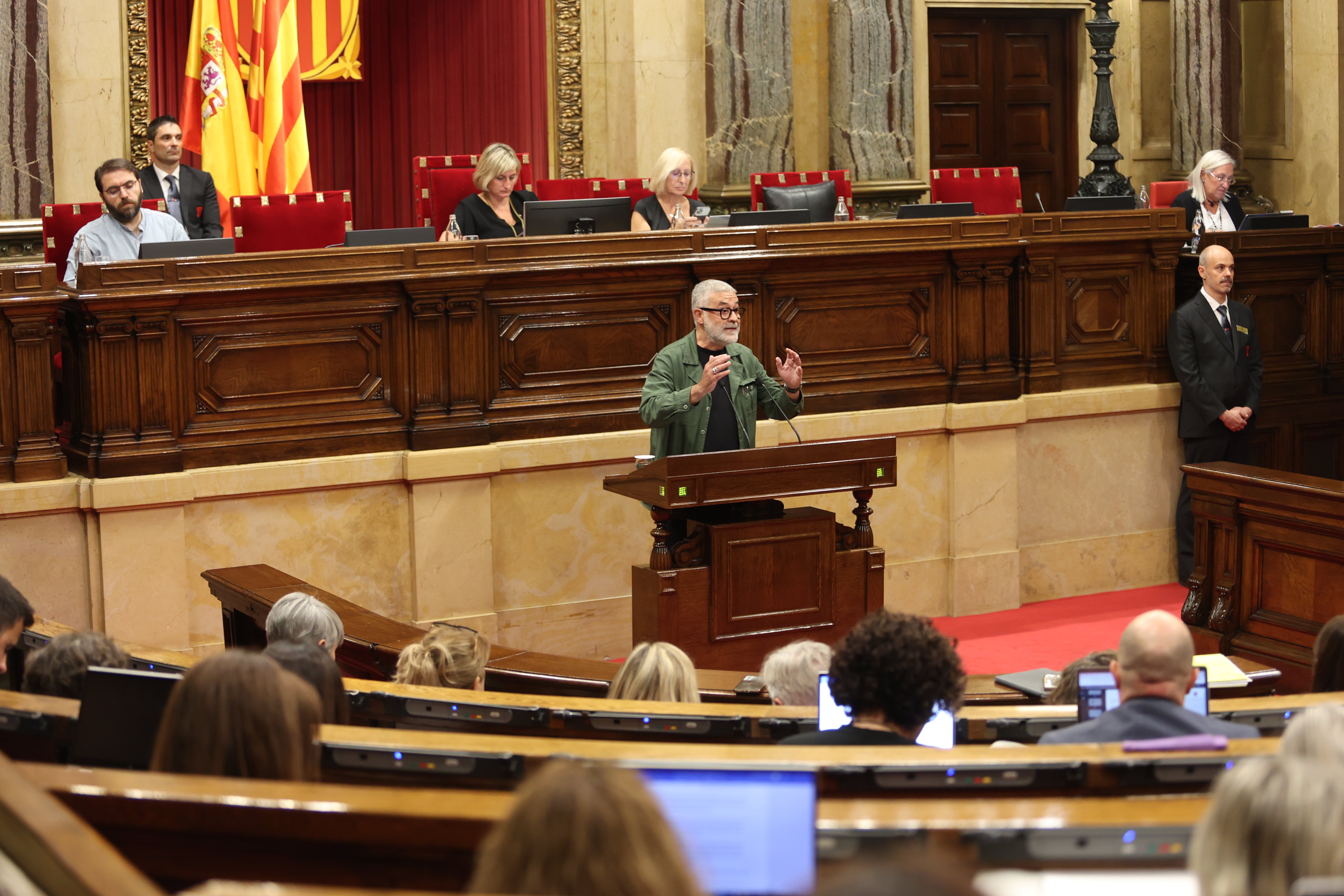 Debat politica general PArlament Catalunya Carles Riera CUP hemicicle / Foto: Montse Giralt