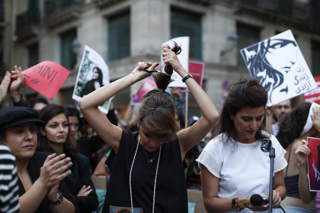 Protesta Barcelona Iran / Foto: EFE Protesta Barcelona Iran / Foto: EFE