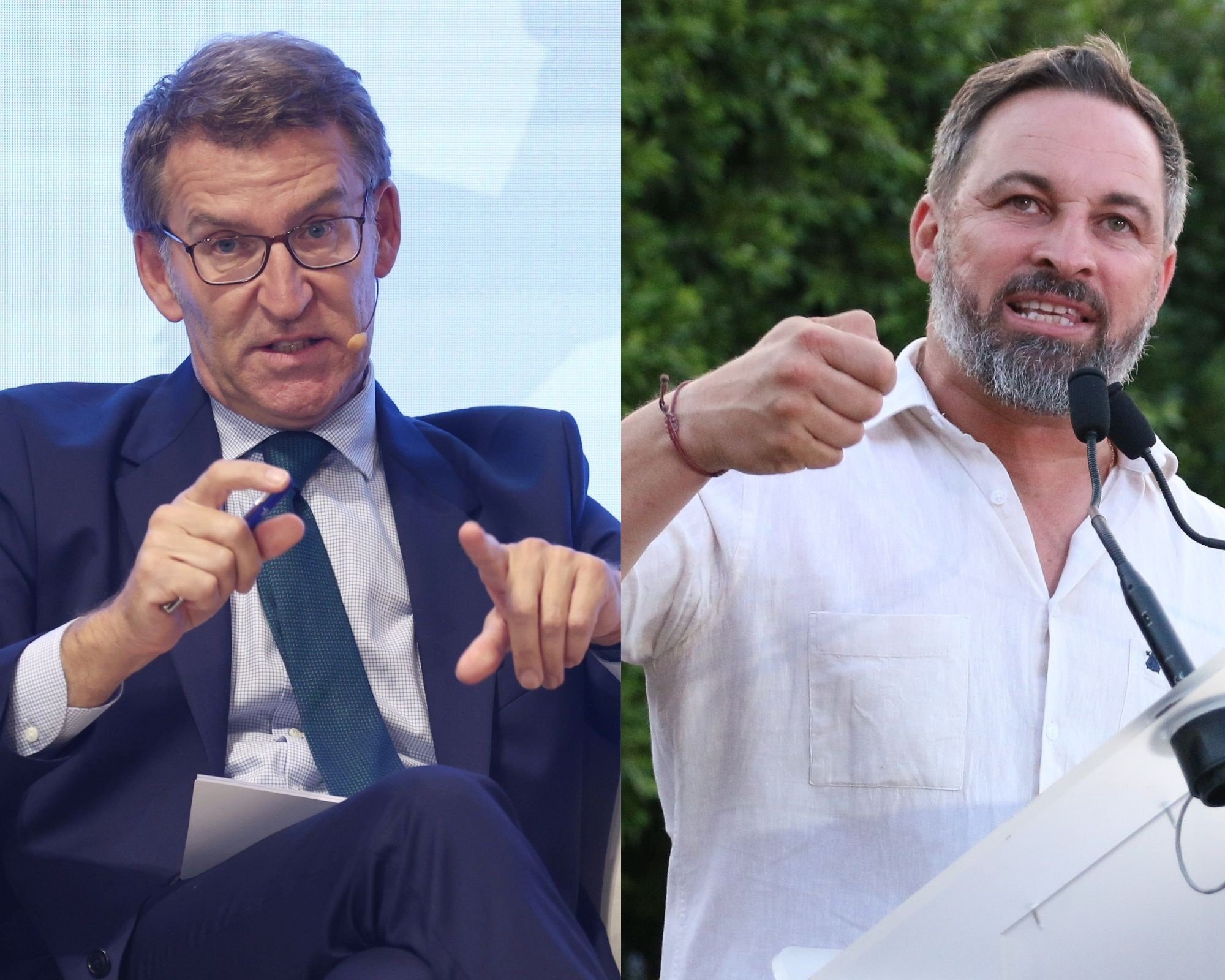 Primera reunión privada entre Núñez Feijóo y Santiago Abascal: "Correcta y dentro de la normalidad"