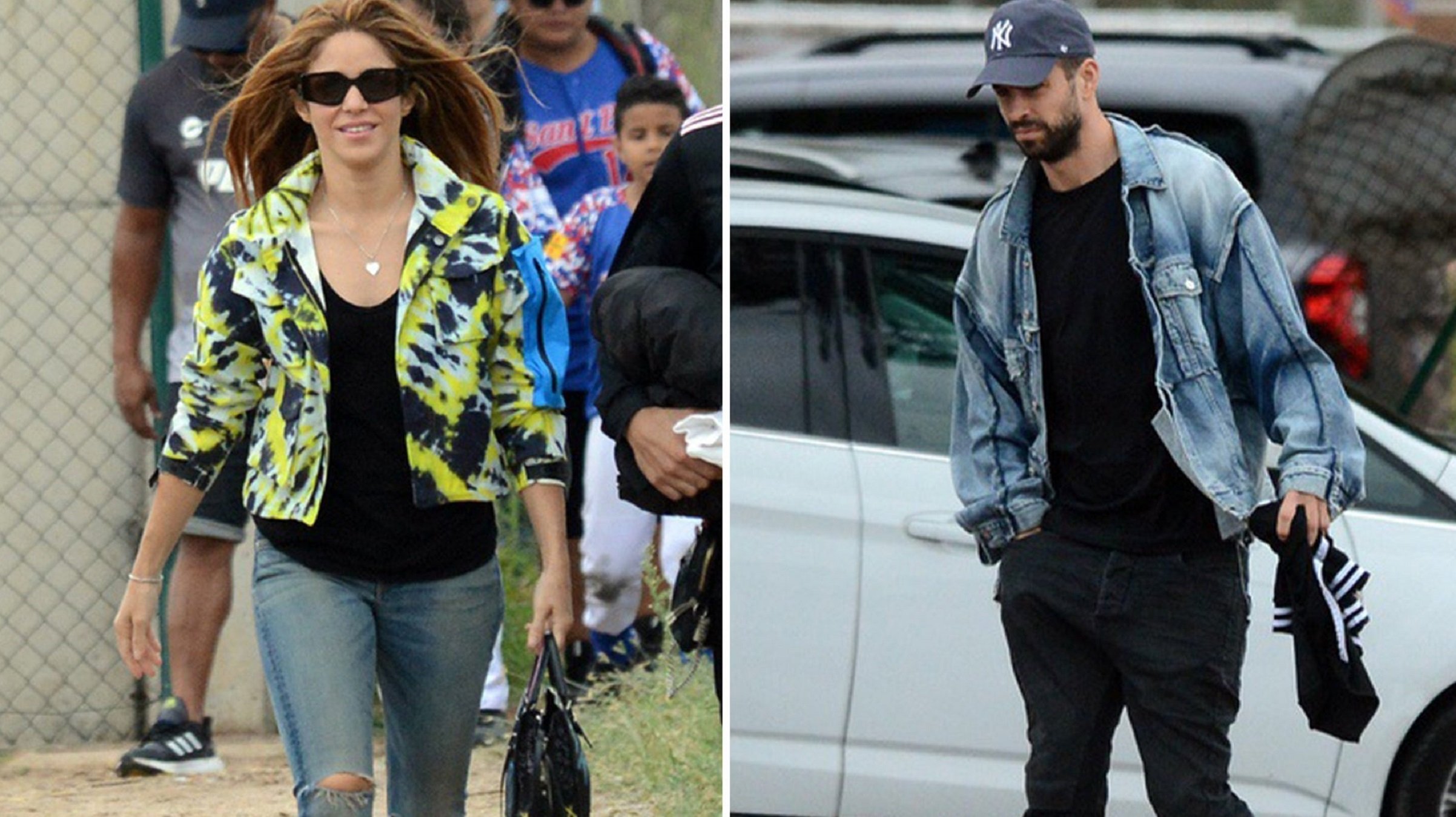 Shakira i Piqué, en el partit de beisbol - Twitter Shakira i Piqué, en el partit de beisbol - Twitter