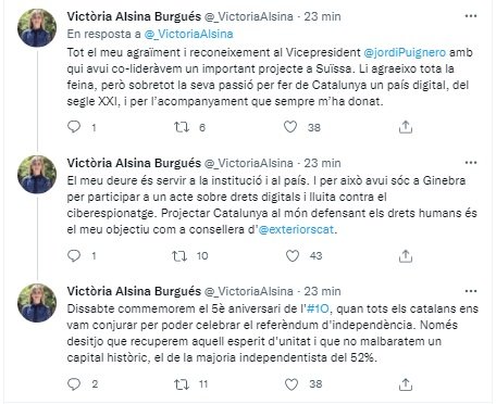 TUIT victoria alsina crisi de govern II TUIT victoria alsina crisi de govern II