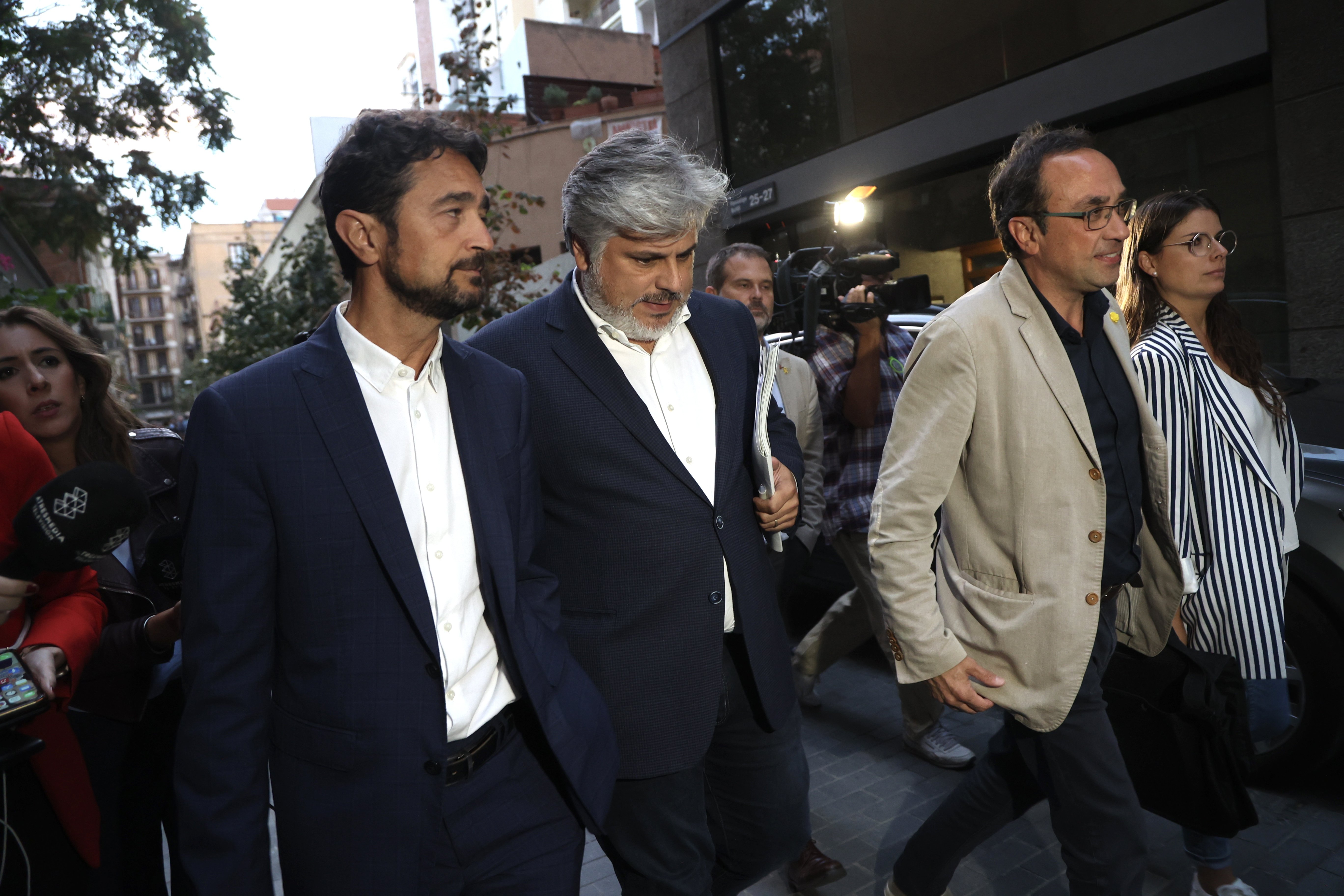 Damia Calvet Albert Batet Josep Rull executiva Junts crisi Govern / Montse Giralt Damia Calvet Albert Batet Josep Rull executiva Junts crisi Govern / Montse Giralt