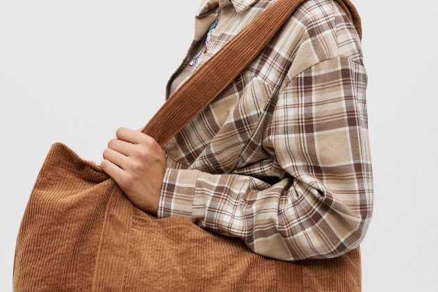 Bolso shopper de pana Bolso shopper de pana