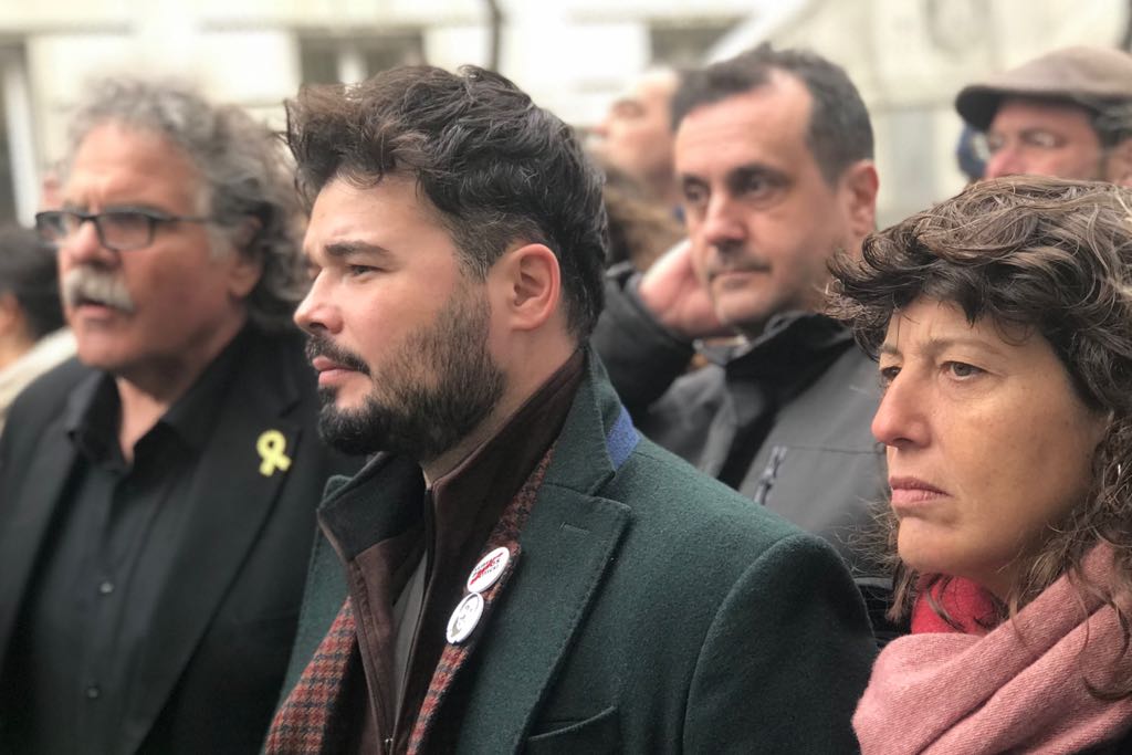 El sobiranisme fa pinya davant del Suprem en suport a Boya