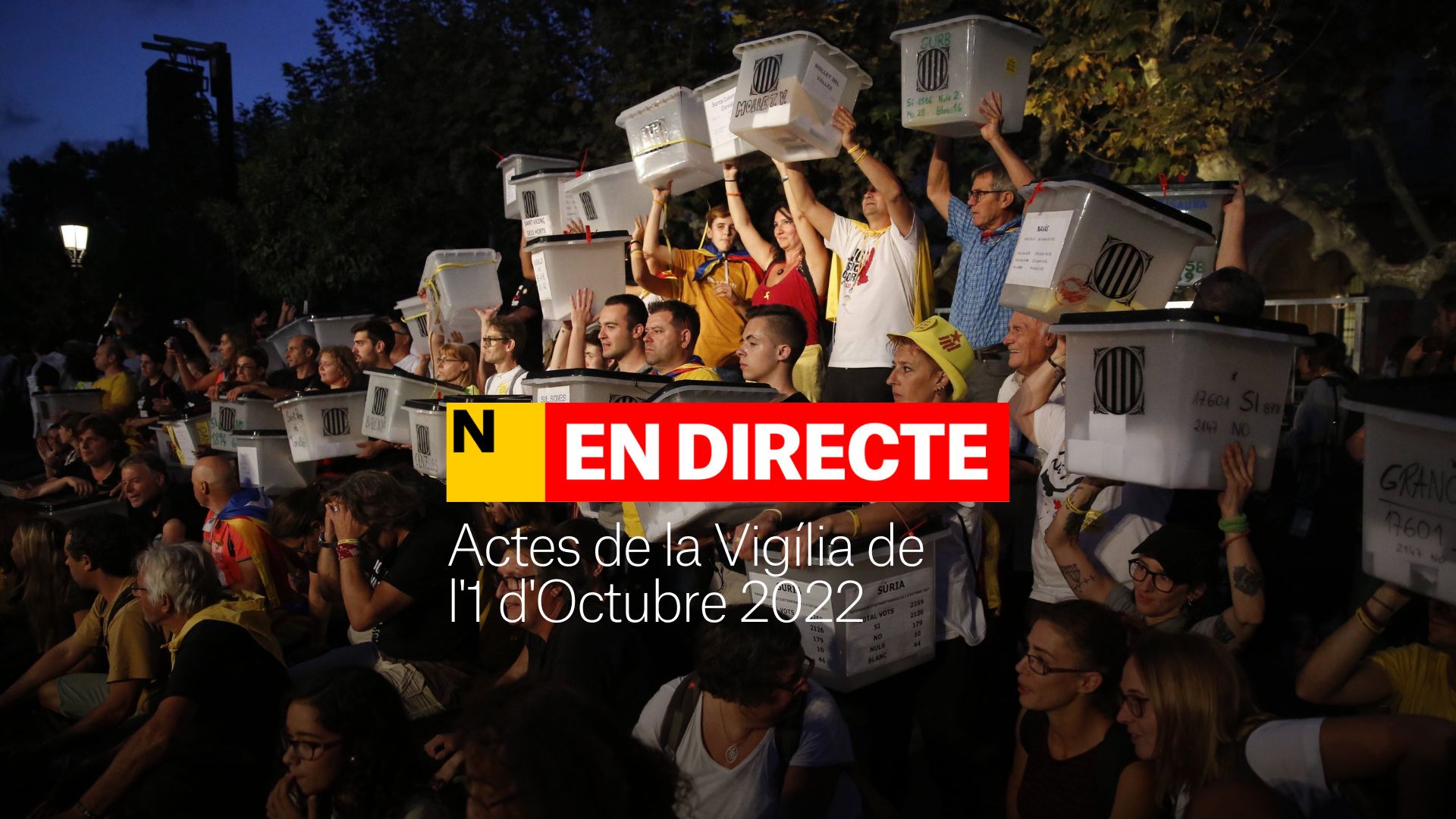 Actes de la vigília de l'1 d'octubre 2022, última hora | Mobilització nocturna a les escoles