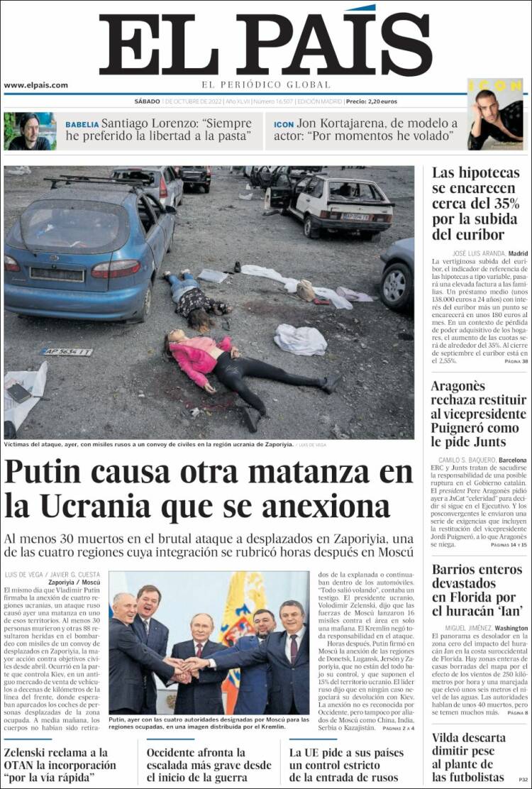 Portada El País Portada El País