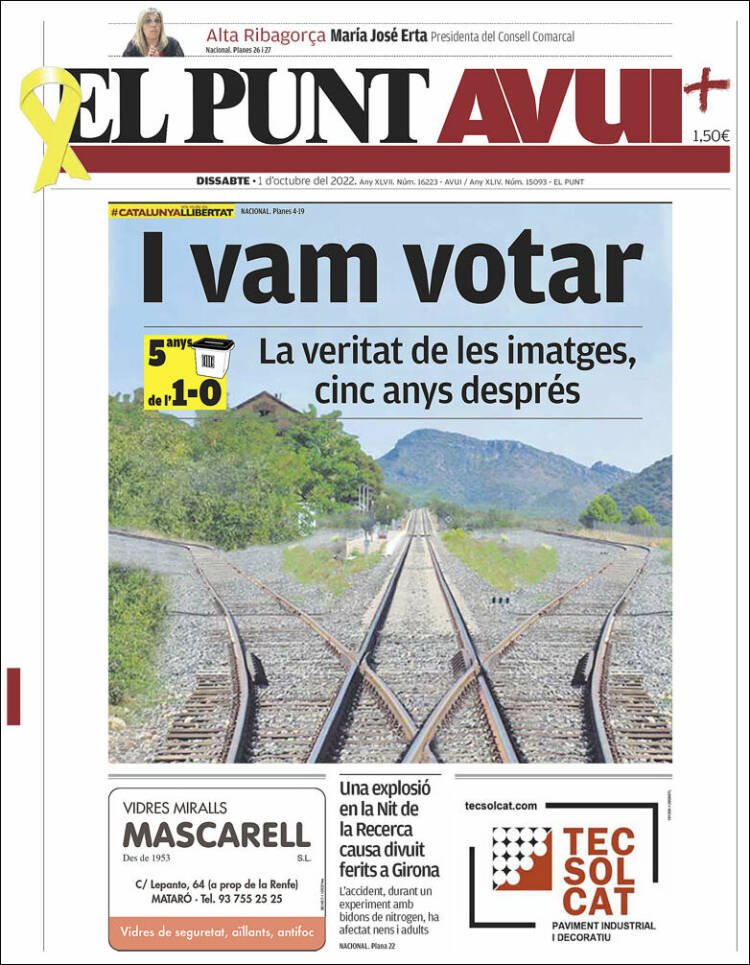 Portada El Punt Avui