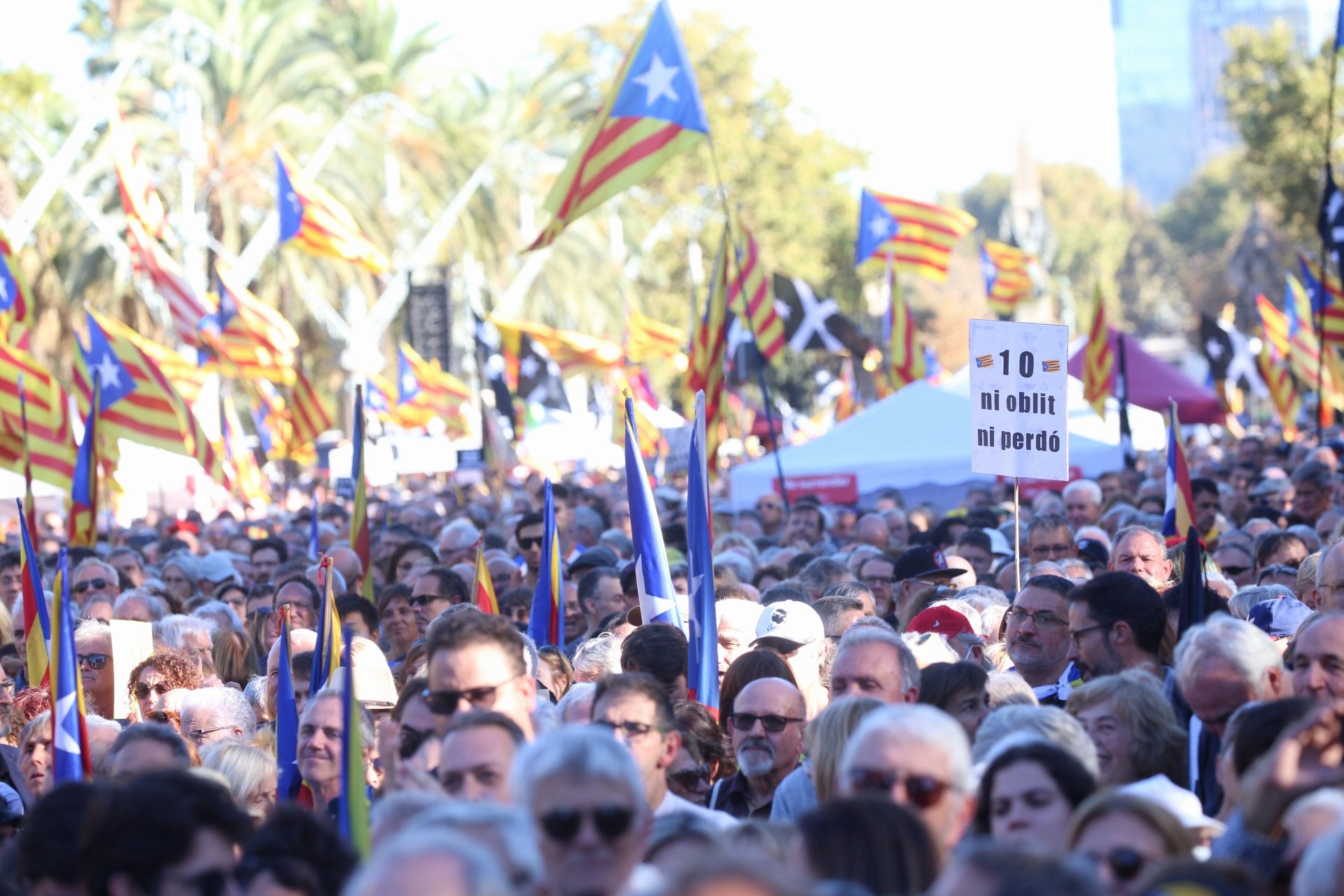 Ressò internacional de la concentració pels cinc anys de l'1 d'Octubre