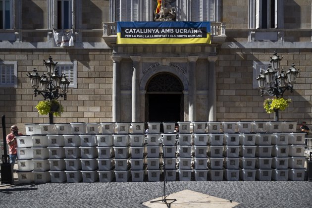 urnes 1 octubre plaça sant jaume general palau generalitat / Foto: Montse Giralt