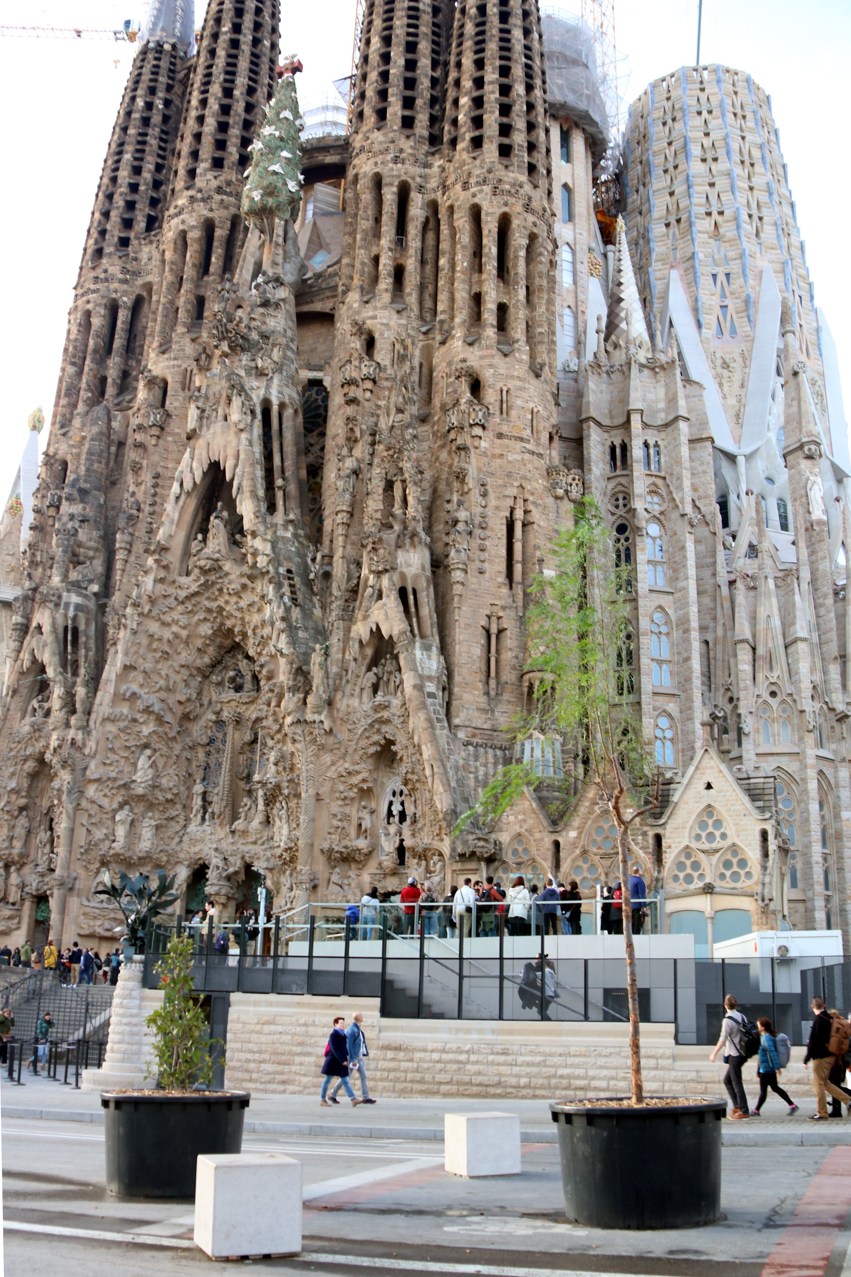 Video: how three young men dodged security and climbed the Sagrada Familia