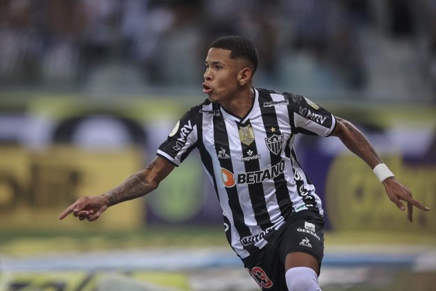 Savinho celebracion gol Atletico Mineiro / Foto: @Savinho Savinho celebracion gol Atletico Mineiro / Foto: @Savinho
