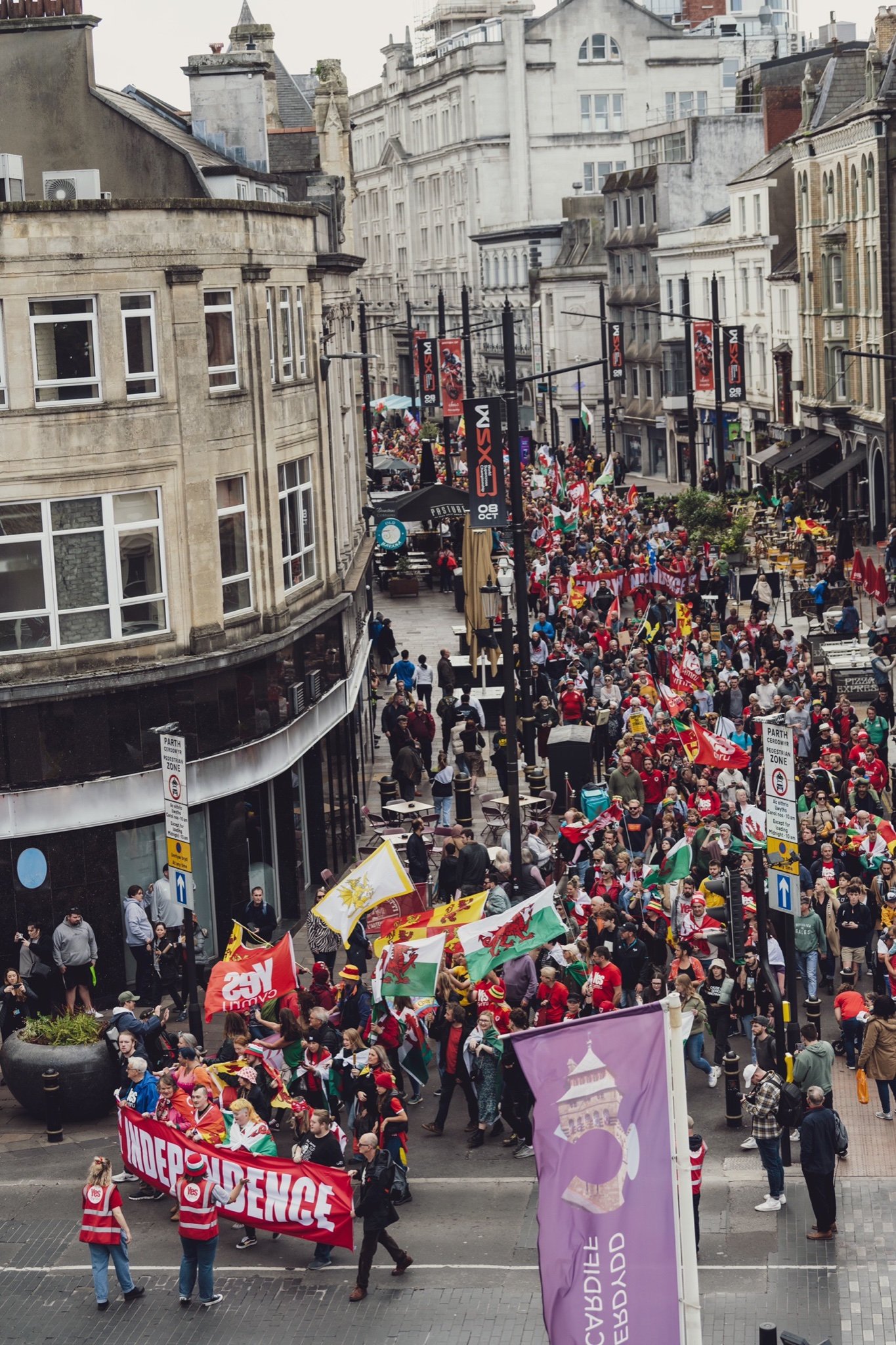 Èxit de convocatòria a les manifestacions independentistes d'Escòcia i Gal·les