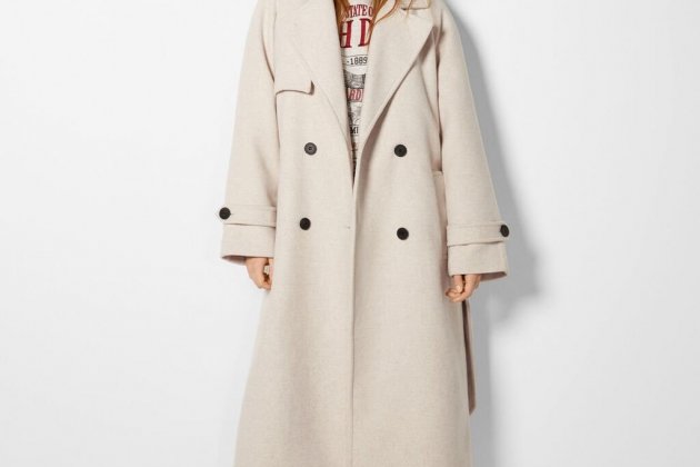 Abrigo trench de lana Abrigo trench de lana