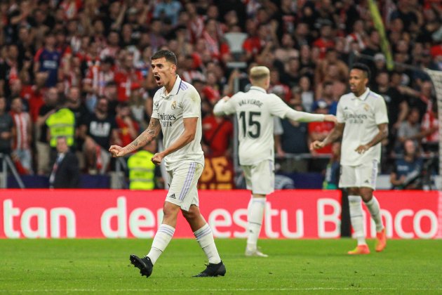 Dani Ceballos celebrant amb el Reial Madrid / Foto: Europa Press