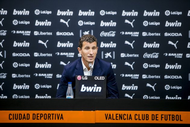 Javi Gracia roda premsa València / Foto: Lázaro de la Peña - València CF