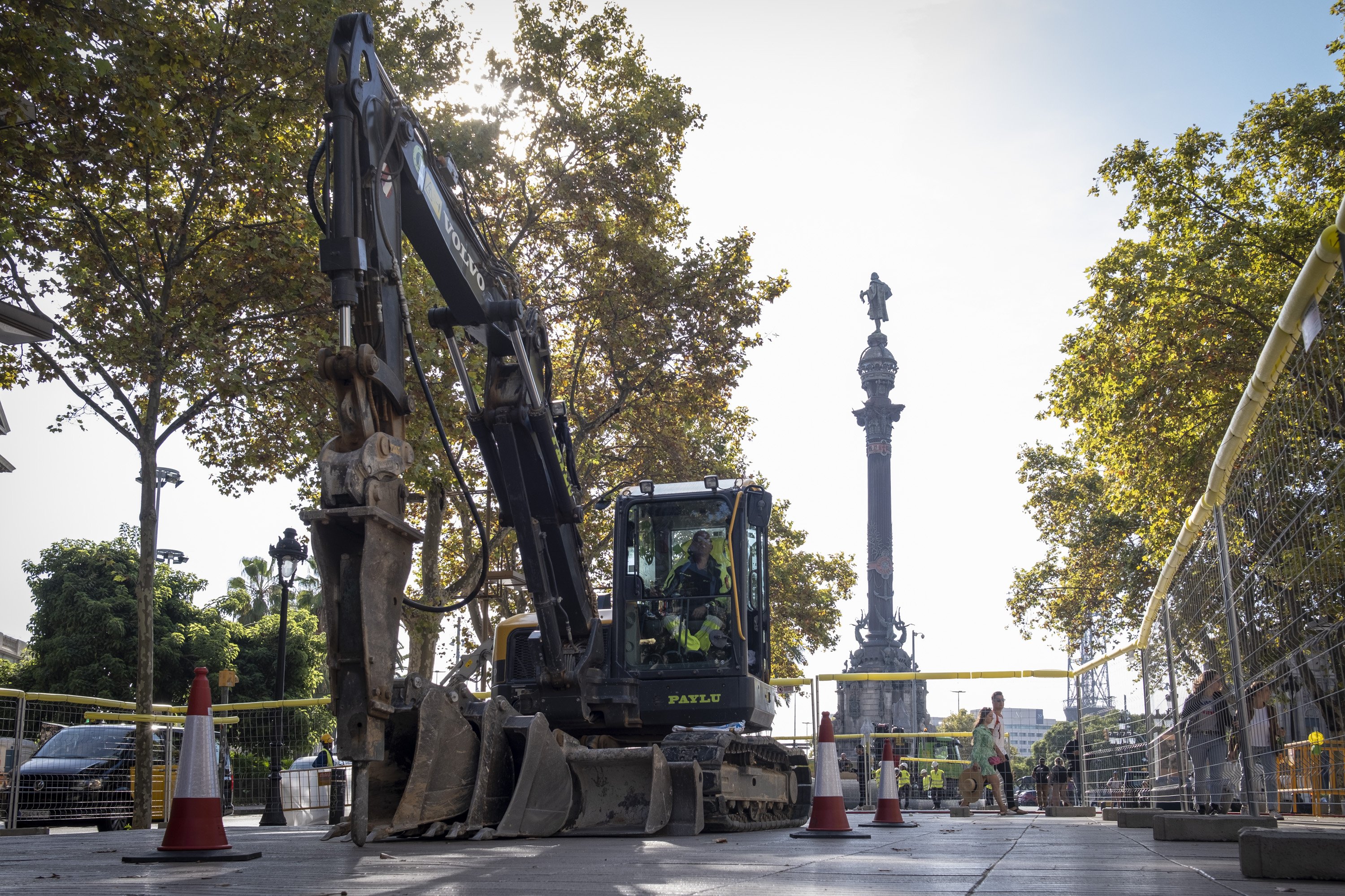 Comencen les obres de la Rambla, que es podrien allargar fins al 2030