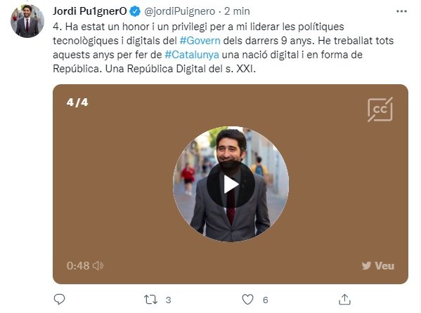TUIT Jordi Puigneró TUIT Jordi Puigneró