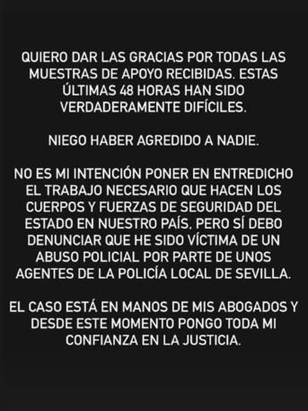 comunicado María León comunicado María León