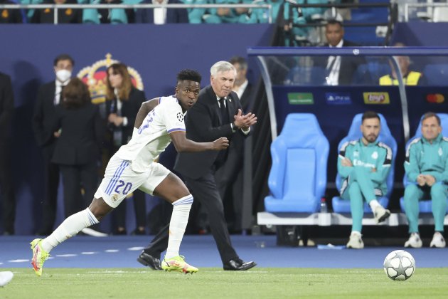 Vinícius Júnior Carlo Ancelotti Reial Madrid / Foto: Europa Press