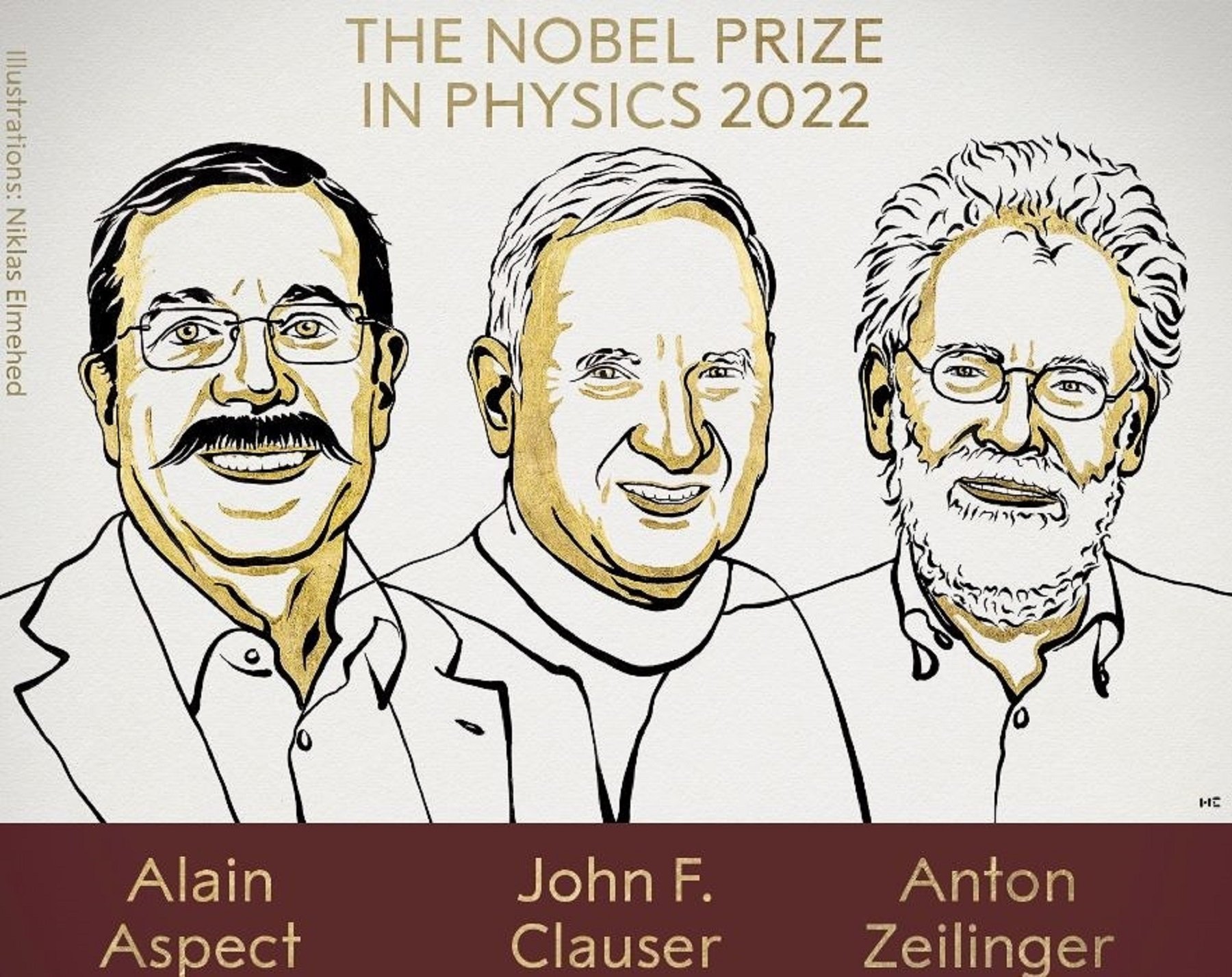 El Nobel de Física 2022 es para los padres de la información cuántica