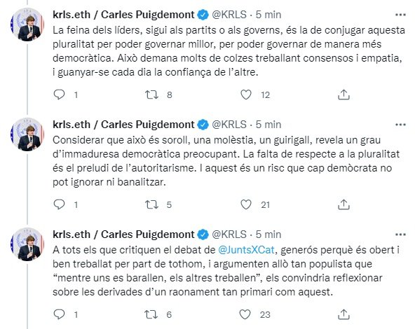 TUIT Carles Puigdemont 2 TUIT Carles Puigdemont 2