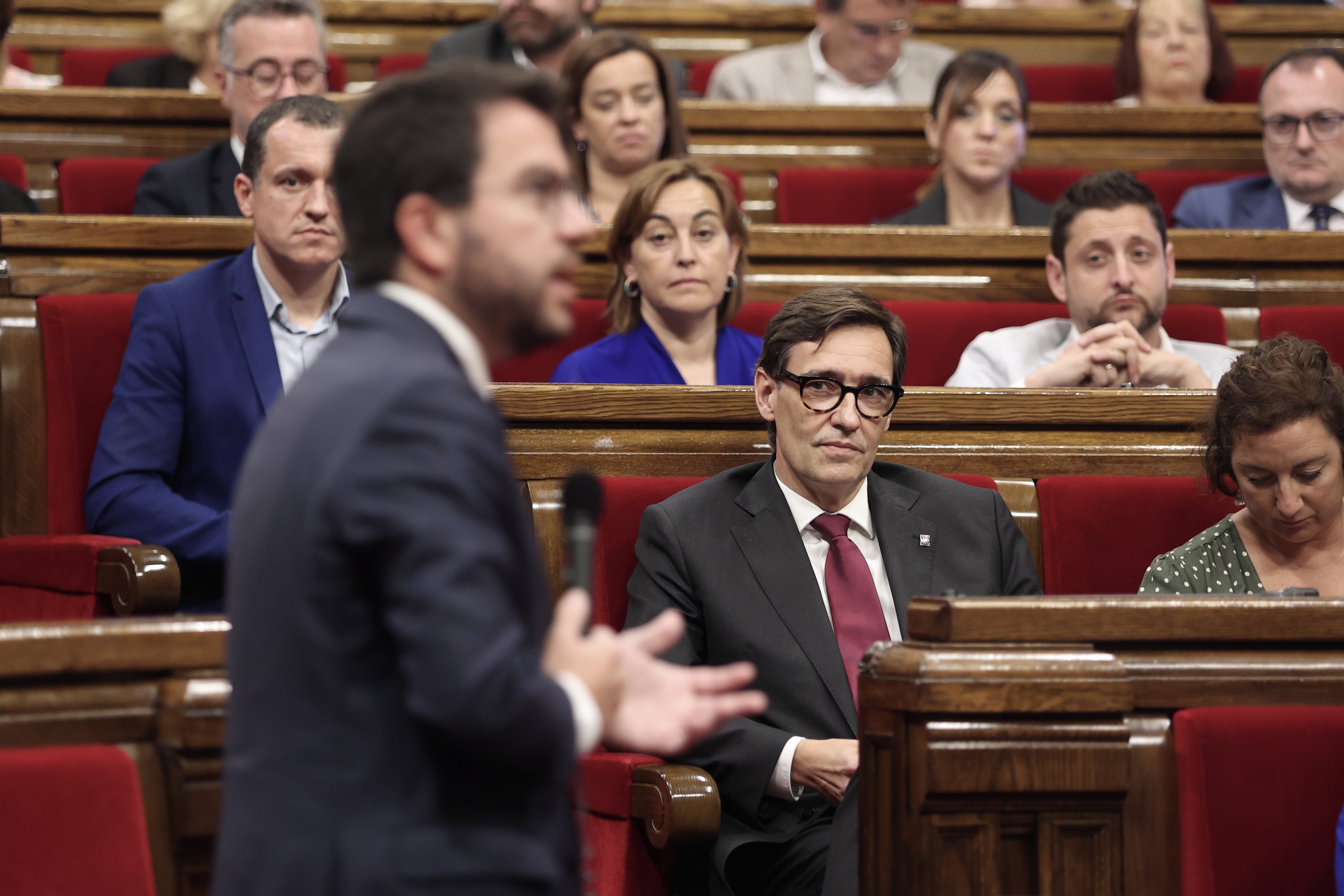 El PSC topa amb Aragonès: "No veiem que hi hagi repressió a Catalunya"