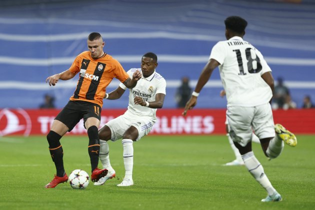 Alaba Zubkov Reial Madrid Shakhtar Champions / Foto: EFE