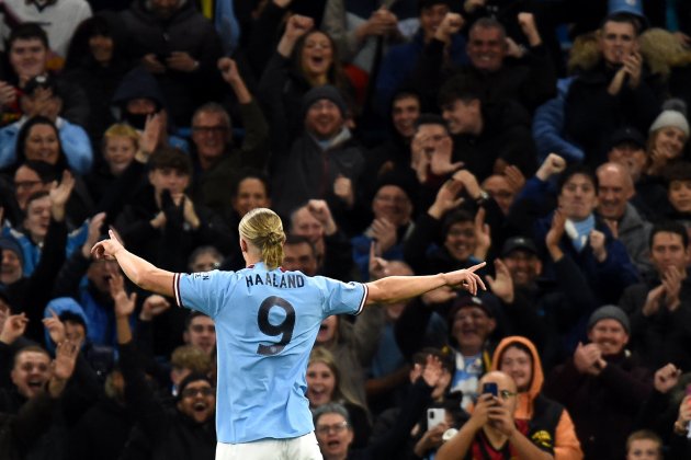 Erling Haaland celebracion gol Manchester City Copenaghen / Foto: EFE