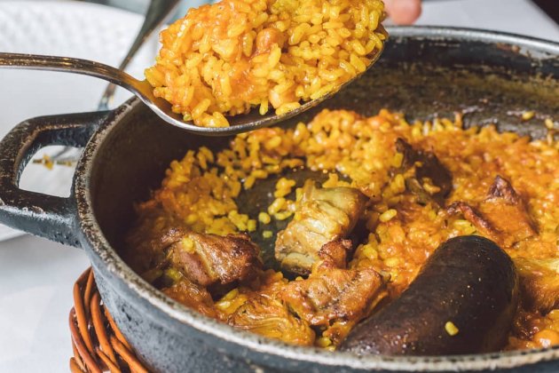 Cazuela de arroz de montaña 