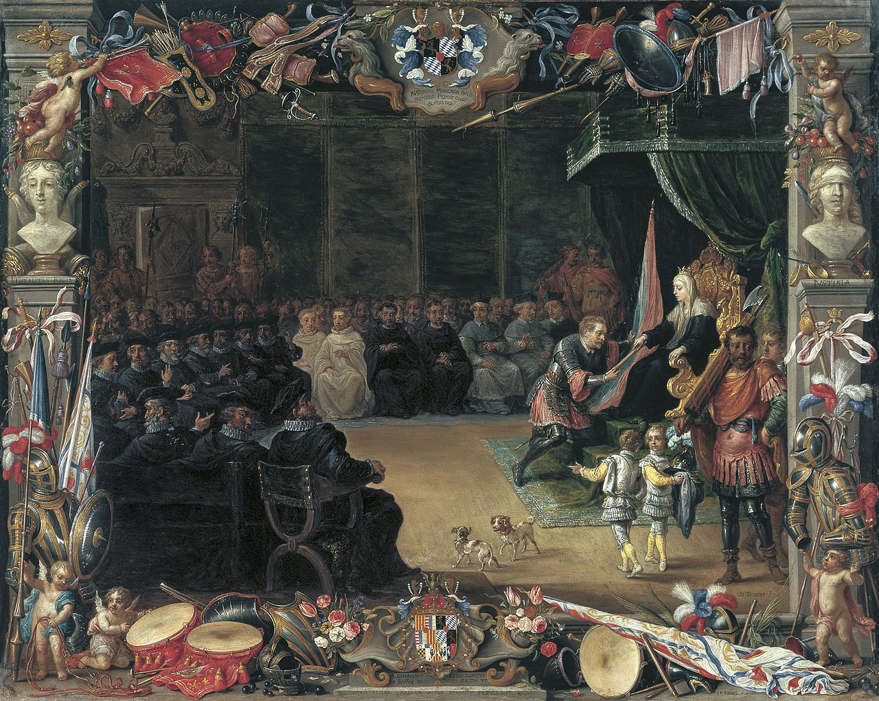 Representación de la coronación de Blanca como reina de Navarra. Fuente Museo del Prado