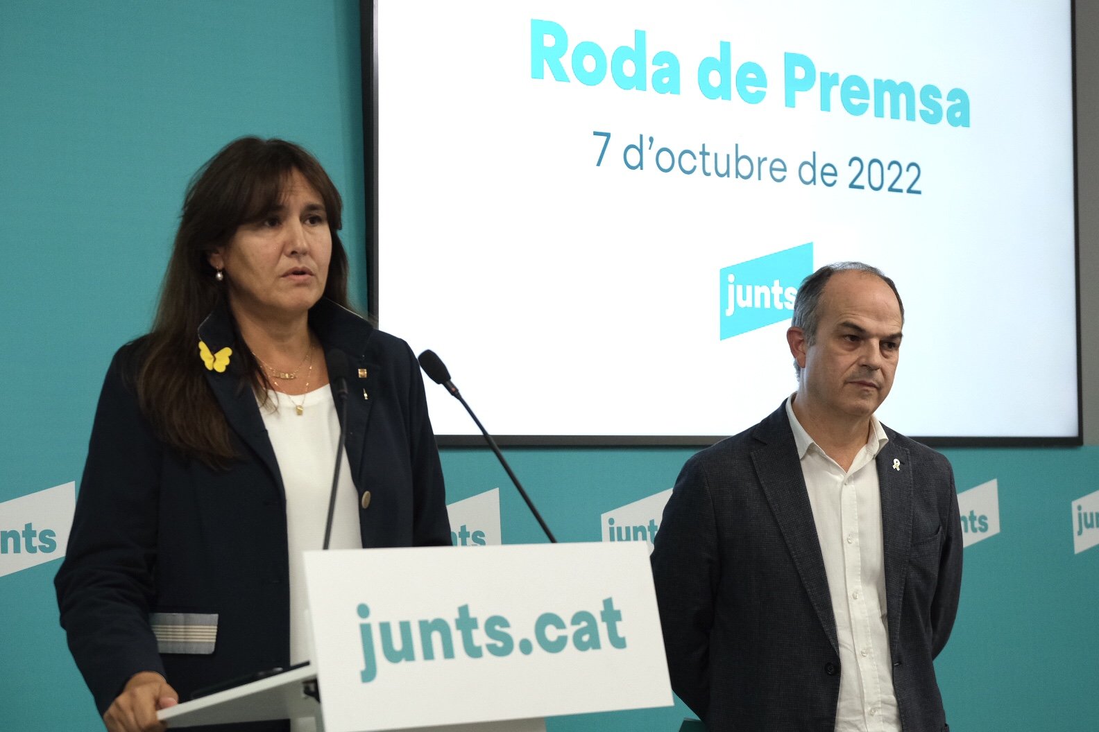 Laura Borràs takes reins of Junts and warns ERC: "Junts wins, Aragonès loses"