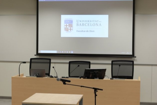 aula de simulació de judicis UB @UniBarcelona