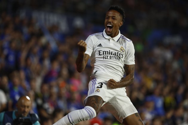 Eder Militao celebrant gol Getafe Reial Madrid / Foto: EFE