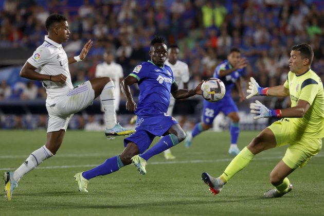 Rodrygo David Soria Djene Getafe Real Madrid / Foto: EFE Rodrygo David Soria Djene Getafe Real Madrid / Foto: EFE