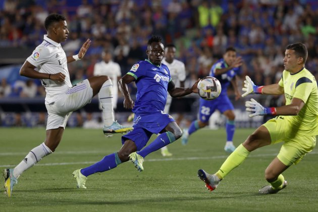 Rodrygo David Soria Djene Getafe Real Madrid / Foto: EFE