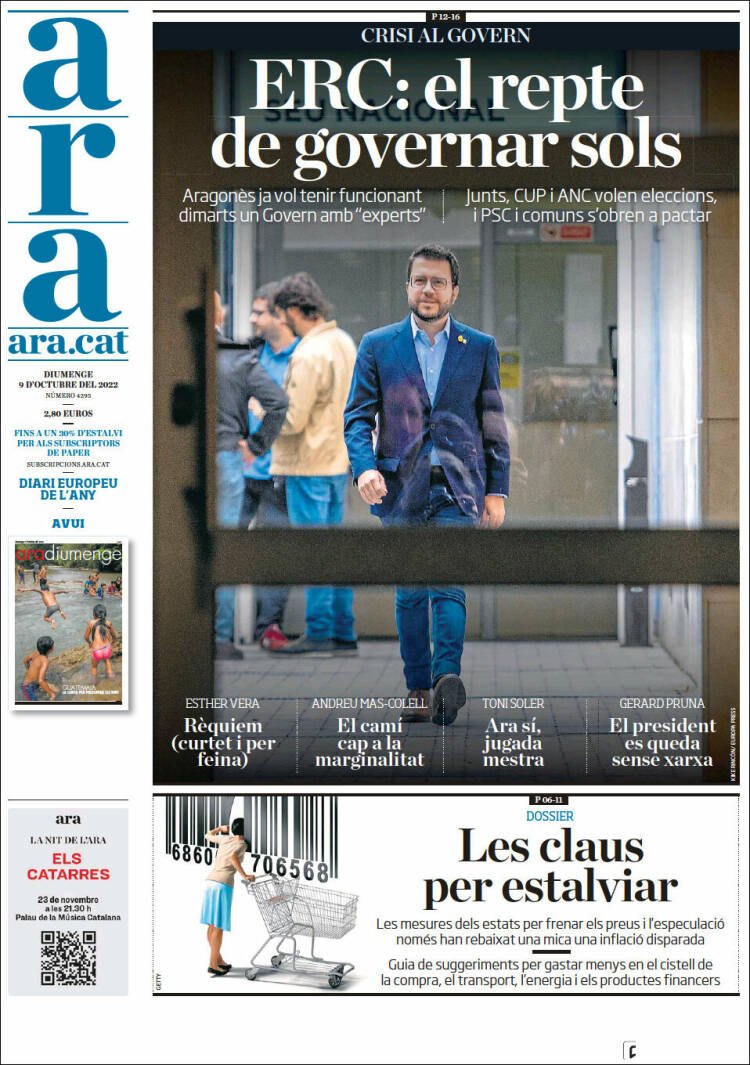 portada ara 9 octubre 2022 portada ara 9 octubre 2022