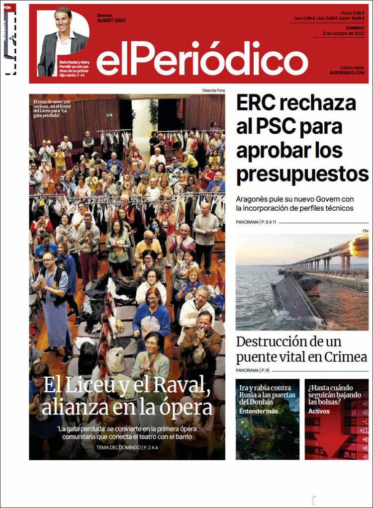 portada el periódico 9 octubre 2022 portada el periódico 9 octubre 2022