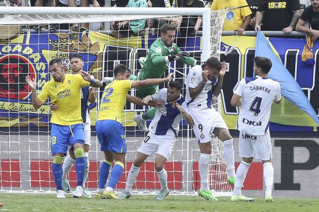 Error Lecomte Cadiz Espanyol / Foto: EFE