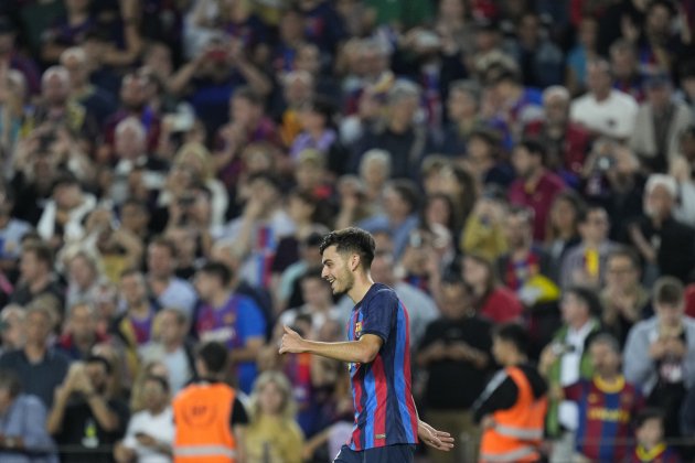 Pedri celebracion gol Barça Celta / Foto: EFE