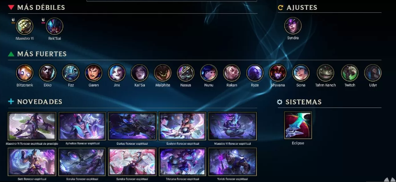 Actualització League of Legends Actualització League of Legends