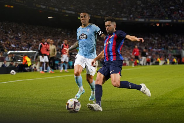 Jordi Alba Hugo Mallo Barça Celta / Foto: EFE Jordi Alba Hugo Mallo Barça Celta / Foto: EFE