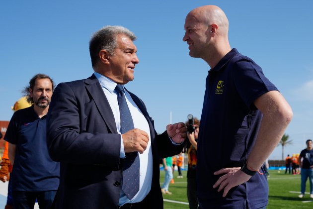 Joan Laporta Jordi Cruyff / Foto: EFE