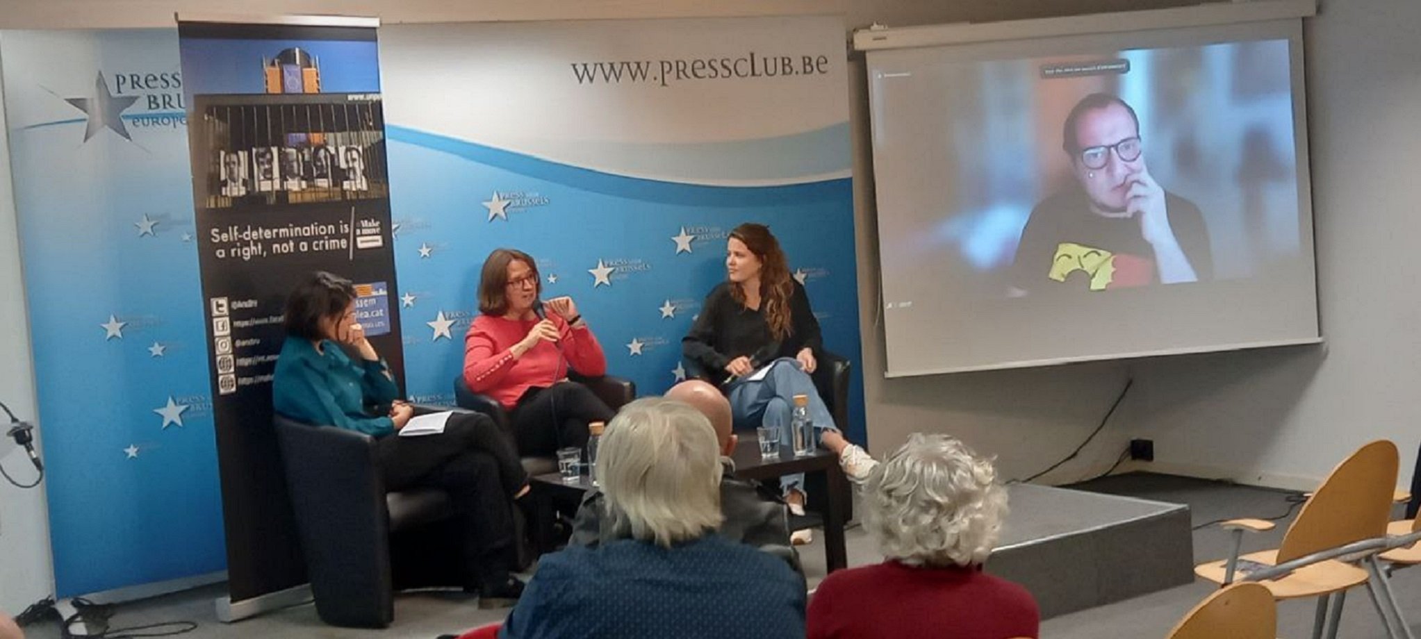 Paluzie y Fernàndez denuncian en Bruselas "el espionaje político masivo" contra el independentismo