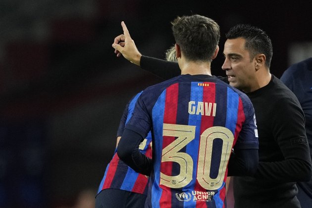 Xavi Hernández Gavi Barça / Foto: EFE