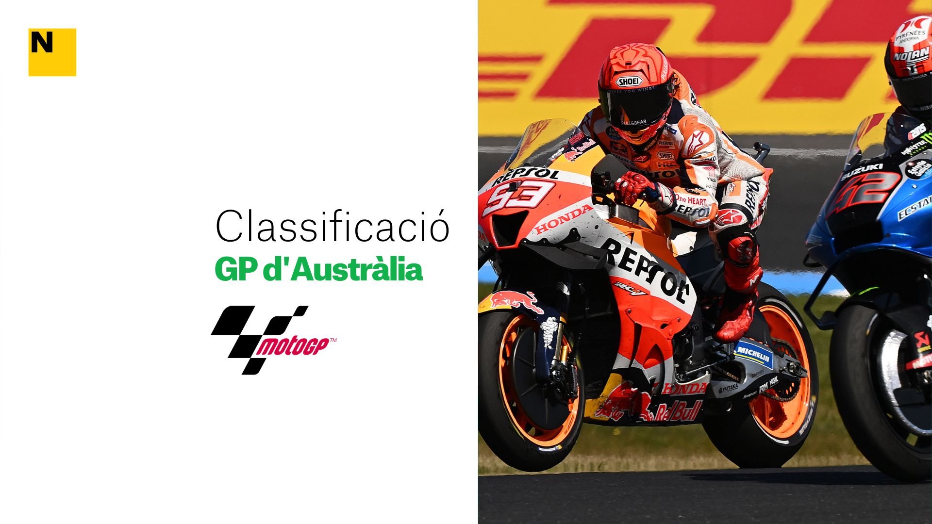 Clasificación y resultados de la carrera de MotoGP del Gran Premio de Australia 2022