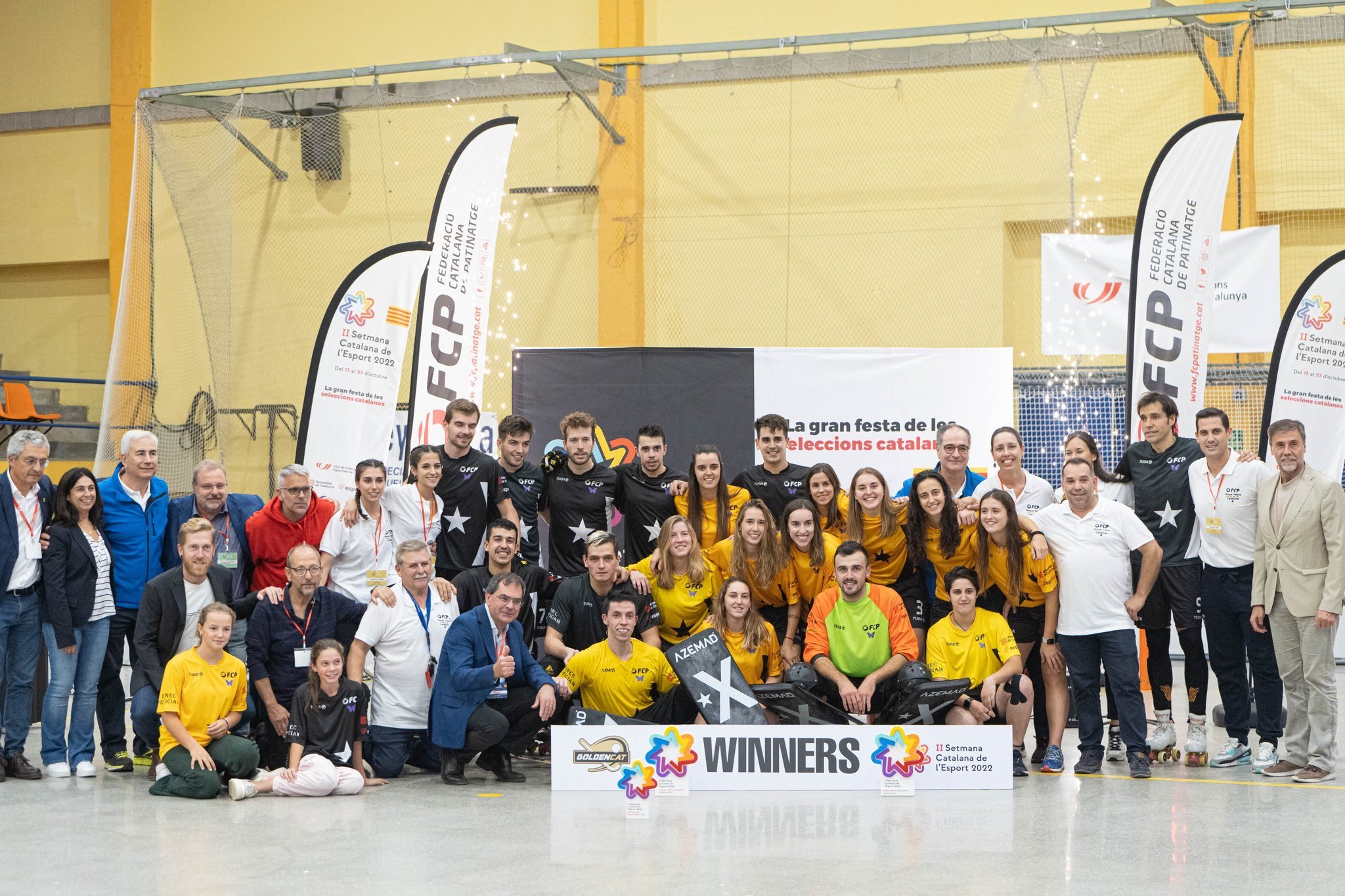 Les seleccions catalanes d'hoquei patins triomfen en la GoldenCat 2022